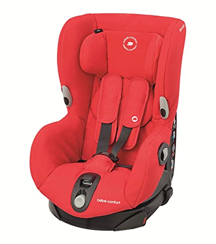 Bébé Confort Axiss Asiento de Coche Giratorio Grupo 1 (9-18 kg), Rojo (Nomad Red), 57.5 x 43.5 x 63 cm + Maxi-Cosi e-Safety Dispositivo antiabandono para silla de coche