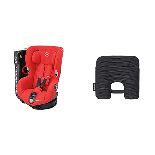 Bébé Confort Axiss Asiento de Coche Giratorio Grupo 1 (9-18 kg), Rojo (Nomad Red), 57.5 x 43.5 x 63 cm + Maxi-Cosi e-Safety Dispositivo antiabandono para silla de coche