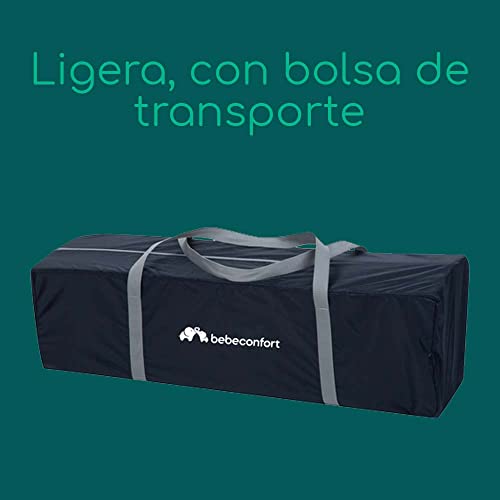 Bebe Confort Soft Dreams, cuna de viaje, altura regulable, desde el nacimiento hasta los 3,5 años, hasta 15 kg, Navy Blue