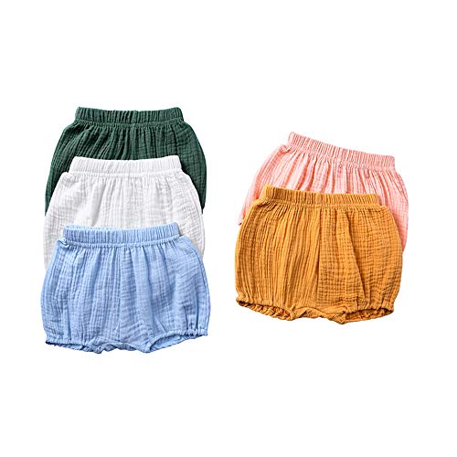 Bebé Pantalones Cortos Niñas Niños Bombacho Estampado Braguitas Pañal Cubierta Verano Cintura Elástica Pull-on Bloomer Shorts Loose Harem Shorts Pantalones De Playa