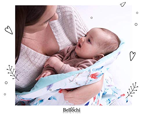 Bellochi 2in1 Saco de Dormir para Bebé - Arrullo para Bebes 75 x 75 cm - Saco para Envolver 100 % Algodón - Saco Capazo - Oeko-Tex Certificado - Polaris