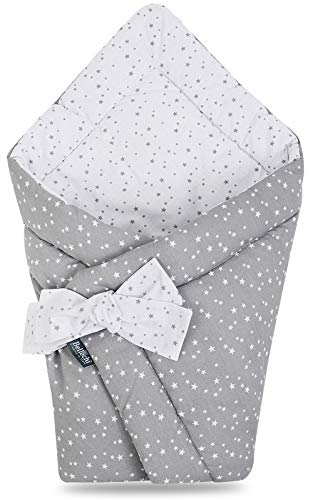 Bellochi 2in1 Saco de Dormir para Bebé - Arrullo para Bebes 75 x 75 cm - Saco para Envolver 100 % Algodón - Saco Capazo - Oeko-Tex Certificado - Polaris