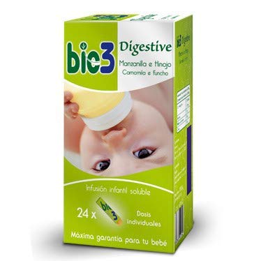 Bie3 Digestive Infantil Manzanilla e Hinojo dosis solubles 24 sticks - Gases y Cólicos