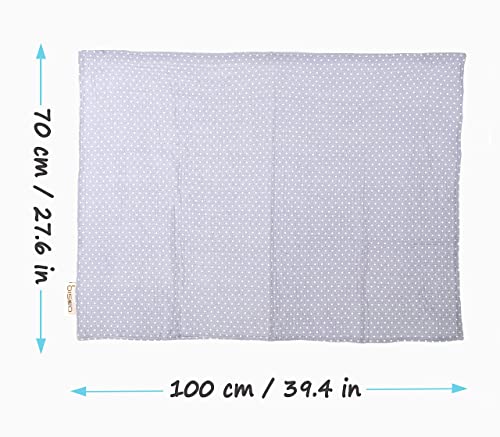 Bisoo Manta Bebe Recién Nacido 100% Muselina + Cojin Para Carrito, Silla de Paseo, Capazo, Cochecito, Carro, Cuna y Minucuna - SET de Verano con Mantita de Algodon y Almohada - Alternativa a Toquilla