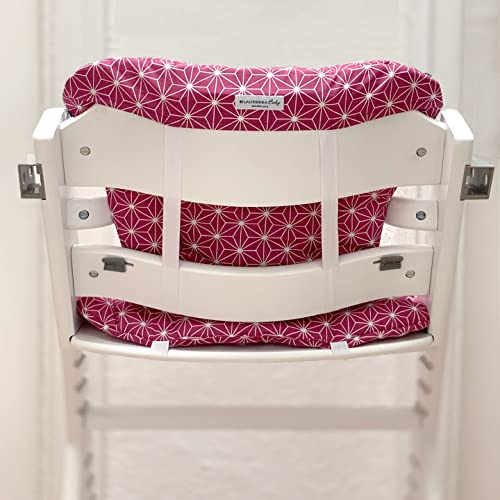 Blausberg Baby – Cojín de asiento para Safety 1st Timba – Happy Star Cranberry Rojo