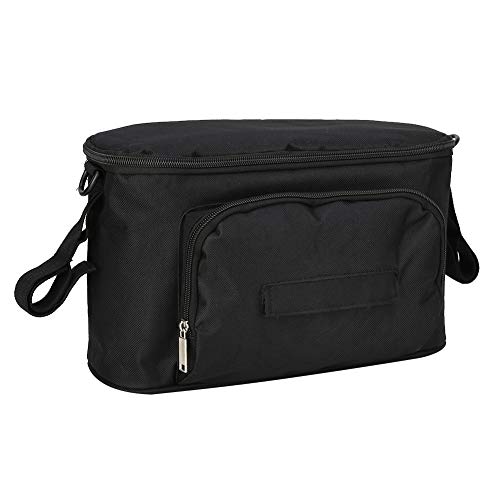 Bolsa Organizador de Cochecito, Bolsa de Cochecito de Bebé Bolsa de Almacenamiento de Cochecito de Bebé Universal Impermeable Bolsa de Pañales de Tela Titular de Colgar Bolsa de Almacenamiento