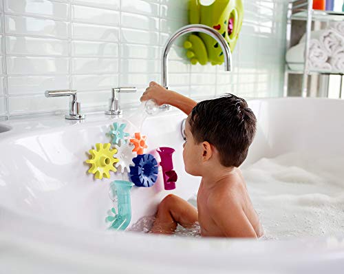 Boon B11375 COGS - Juego de construcción (5 unidades), baño de bebé, juguetes de bañera con engranajes de succión, juego de agua para niños, adecuado para niños y niñas de 12 meses y más