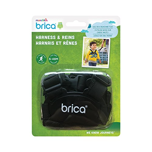 Brica by Munchkin Arnés y correas Stay Close, ajustables para adaptarse al crecimiento del niño, 6 - 48 meses