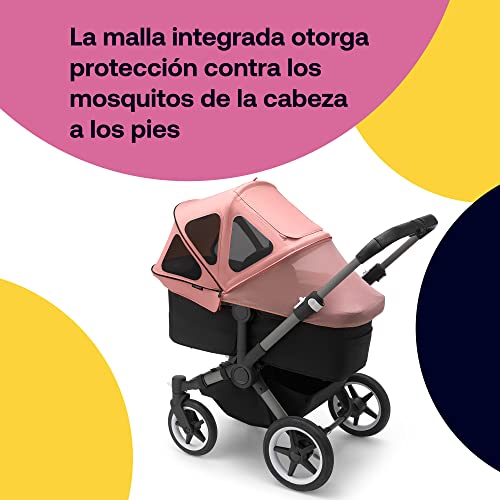 Bugaboo Breezy Sun Canopy, Extendable for extra coverage and optimal Sun Protection, Water Repellent, Compatible With Fox/Cameleon 3/Lynx Pushchairs, Morning Pink