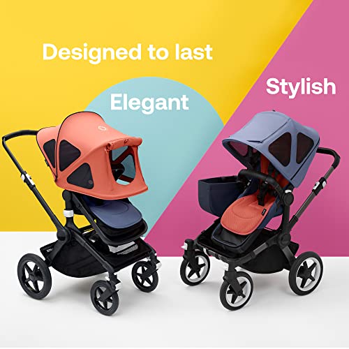 Bugaboo Colchoneta Doble Confort para carritos, Comodidad para todas las estaciones, Ajuste mejorado, Compatible con todos los carritos Bugaboo, Reversible, Malla 3D supersuave, Misty Grey