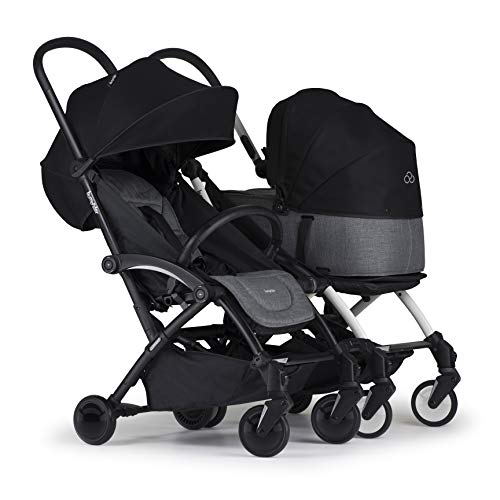 Bumprider Connect - Silla de paseo, unisex, color blanco y gris