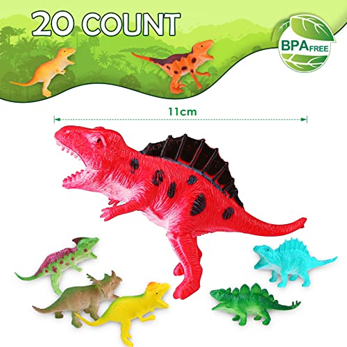 Cadena de luces para habitación infantil de Vegena, 20 ledes, lámpara de dinosaurio, funciona con pilas, luz nocturna de dinosaurios, juego de luces, habitación de bebé, decoración de fiesta