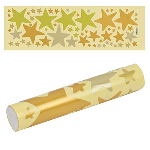 Calcomanía Pegatinas Pared de Estrella Adhesiva Cielo Estrellado 62PCS- Set Pegatinas de Pared Estrella - Bebé Cielo Estrellado para Pegar Pegatina de Pared Decoración de Pared, Niños Pequeños Dorado