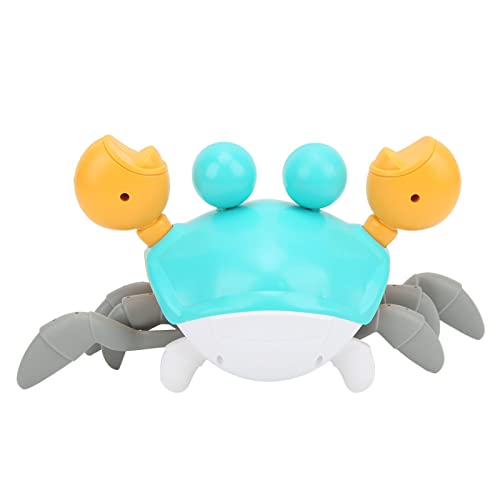 Cangrejo de Juguete para Gatear, 20-30 min de Funcionamiento Continuo Evitar obstáculos automáticos Crawling Crab Toy USB