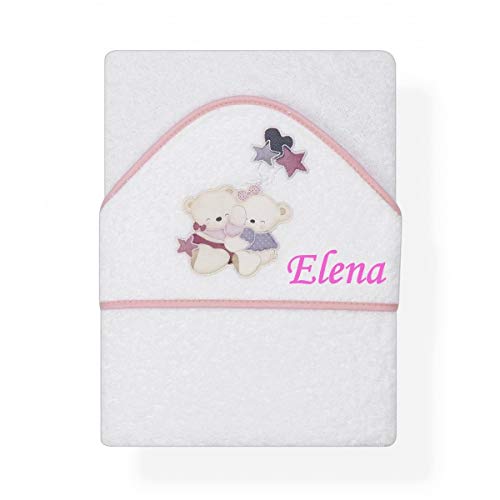 Capa de Baño para Bebé Personalizada con Nombre bordado- Danielstore