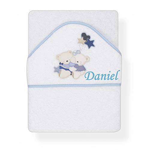 Capa de Baño para Bebé Personalizada con Nombre bordado- Danielstore