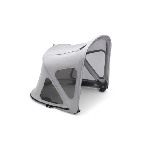 Capota ventilada Bugaboo Fox 2 - Capota extensible con protección solar UPF y paneles de malla ventilados, también compatible con el Fox y Cameleon3 (gris niebla)