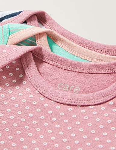 Care 550140 Camiseta Manga Larga, Multicolor (Rose), 12 Meses/80 cm, Pack de 3