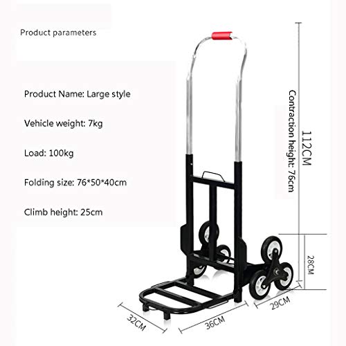 Carritos Escalada Compra Compra Equipaje Remolque Doméstico Plegable 100 Kg