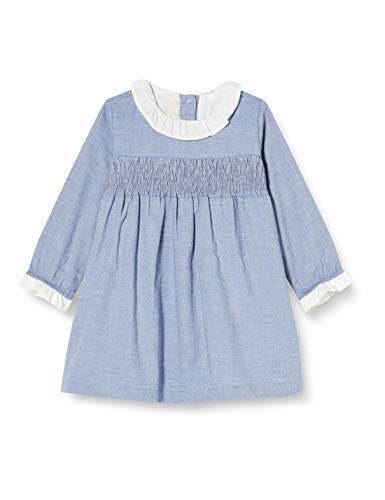 Chicco Abito Manica Lunga Vestido, Azul Claro, 74 cm para Bebés