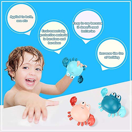 CHMMY Juguetes Baño Bebe Niños Juguete de Baño Cangrejo Juguetes Bañera Juguetes Piscina Animal Juguete Juguetes de Agua Cuerda para Bebe Niños Niñas 1 2 3 4 años