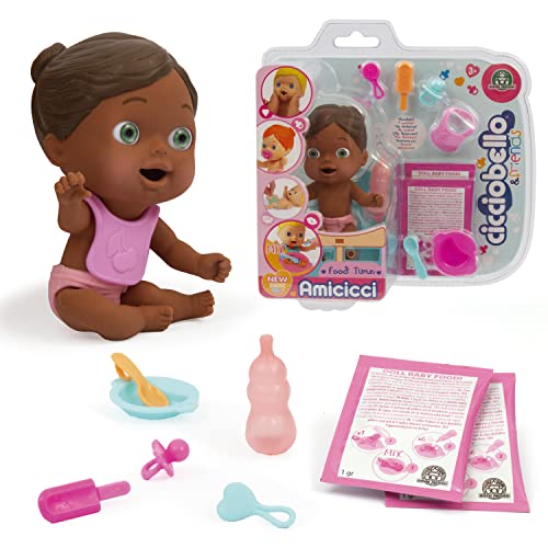 Cicciobello Amigcci - Disfraz de bebé con Chupete, pañal de Color, Mini Personaje y Juego de Papa, para niñas a Partir de 3 años, Giochi Preziosi CC022300