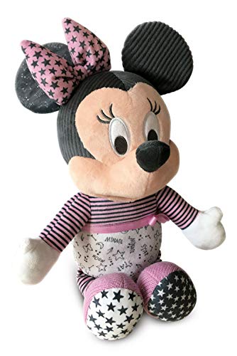 Clementoni - Baby Minnie duerme contigo - peluche bebé interactivo para dormir a partir de 6 meses (17395)