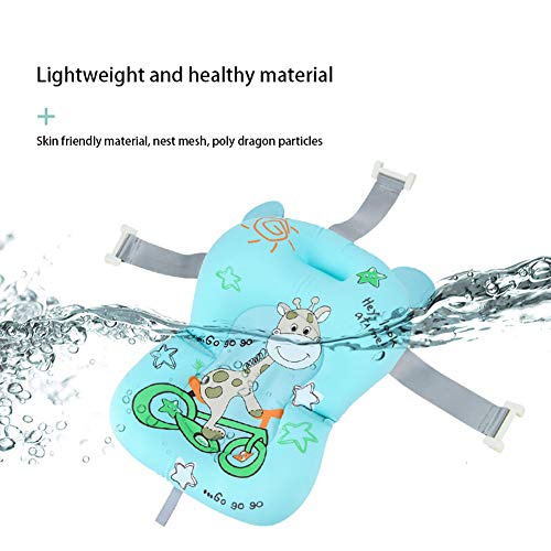 Cojín de baño para bebé recién nacido, antideslizante, soporte para asiento de baño de baño de bebé para ducha plegable, colchón de baño flotante, cojín de baño para recién nacido, 0-12 meses