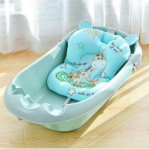 Cojín de baño para bebé recién nacido, antideslizante, soporte para asiento de baño de baño de bebé para ducha plegable, colchón de baño flotante, cojín de baño para recién nacido, 0-12 meses