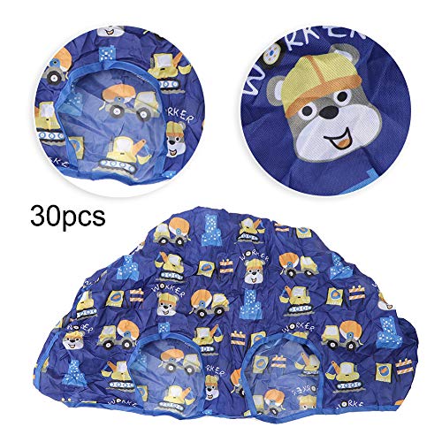 Cojín para carrito de compras 2 en 1 para bebés, fundas ajustables para asientos de carrito de compras de supermercado para bebés, tapete para silla alta para bebés, niños, niños(Azul)