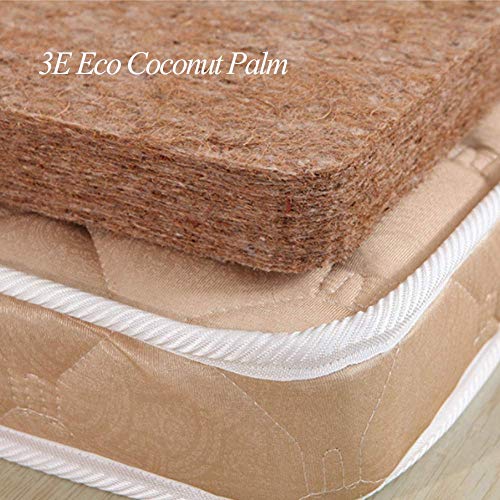 Colchón de coco plegable, colchoneta ortopédica de tatami para dormir 3e almohadilla de colchón de palma de coco almohadilla portátil para invitados para acampar, oficina para niños, cama-b 135x190c