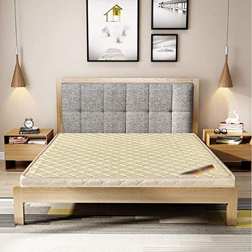 Colchón de palma de coco natural 3e, colchón de coco grueso, colchón ortopédico mate, almohadilla para dormir tríptico, portátil, para invitados, oficina para niños, cama-e 90x190cm (35x75 pulgadas)