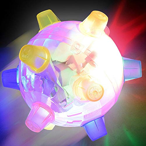 Colorido Flash Music Ball Toy Jumping Ball Cat Dog Chew Juguete eléctrico Dancing Ball Gift Nuevo