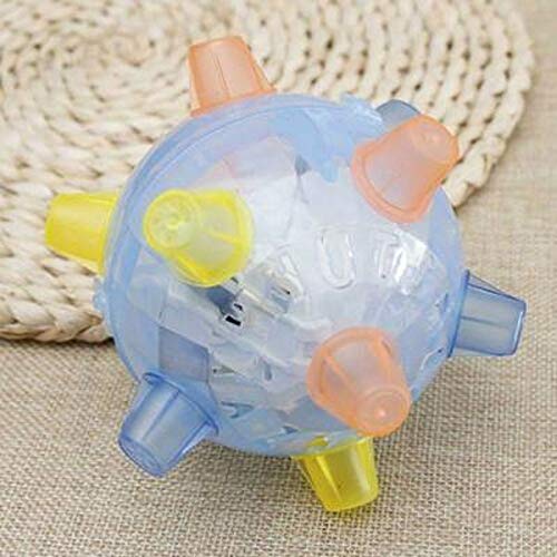 Colorido Flash Music Ball Toy Jumping Ball Cat Dog Chew Juguete eléctrico Dancing Ball Gift Nuevo