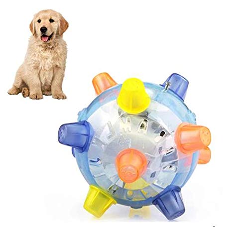 Colorido Flash Music Ball Toy Jumping Ball Cat Dog Chew Juguete eléctrico Dancing Ball Gift Nuevo