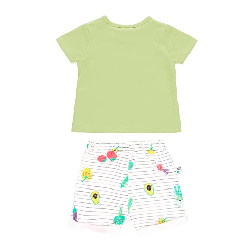 Conjunto bebe niño - Chandal Niño Verano– 100 Algodón -orgánico- Sport – Camiseta manga corta y Pantalon corto para bebe niño - Ropa de bebe niño de 1 mes a 18 meses (6 meses, Amarillo)