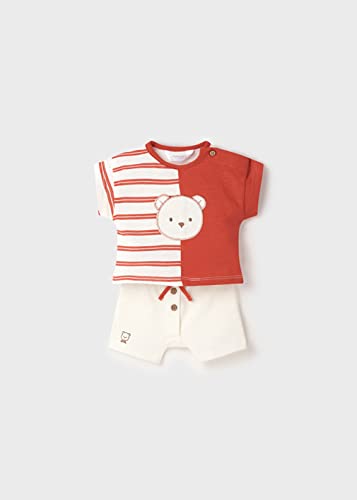 Conjunto bebe niño de 1 a 18 meses – set primera puesta 4 piezas – set recién nacido – conjunto Manga corta Bebe Niño – Camiseta y pantalón corto para bebe (1651, 9 meses)