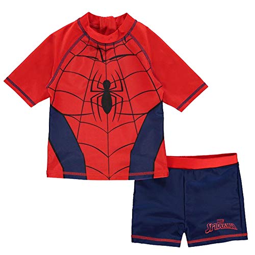 Conjunto de baño de 2 piezas para niños con estampado de niños, Spiderman, 4-5 Años