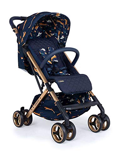 Cosatto Paloma Faith Woosh XL Pushchair – Ultra Lightweight Stroller From Birth to 25kg | One Hand Easy Fold (On The Prowl)