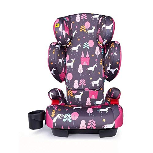 Cosatto Sumo Child Car Seat | Group 2/3, 15-36 kg, 4-12 years, ISOFIT, High Back Booster, 9 Headrest Positions, Reclines (Unicorn Land)