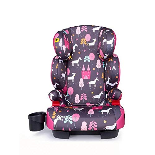 Cosatto Sumo Child Car Seat | Group 2/3, 15-36 kg, 4-12 years, ISOFIT, High Back Booster, 9 Headrest Positions, Reclines (Unicorn Land)