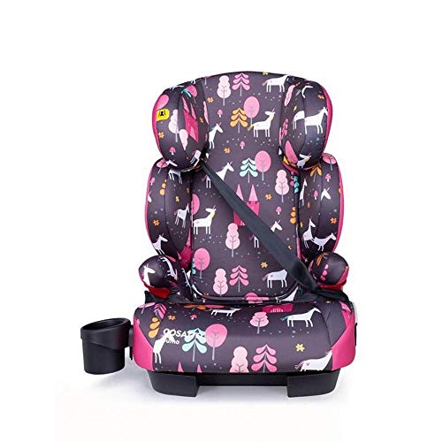 Cosatto Sumo Child Car Seat | Group 2/3, 15-36 kg, 4-12 years, ISOFIT, High Back Booster, 9 Headrest Positions, Reclines (Unicorn Land)