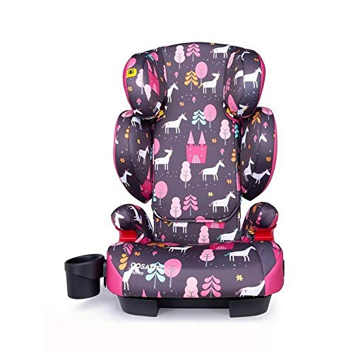 Cosatto Sumo Child Car Seat | Group 2/3, 15-36 kg, 4-12 years, ISOFIT, High Back Booster, 9 Headrest Positions, Reclines (Unicorn Land)