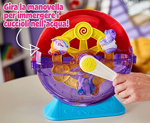 CRAYOLA - Washimals, Super Set Noria Gira y baño, para Colorear y bañar a los Cachorros, Juego y Regalo para niños, Edad 3+, 74-7458