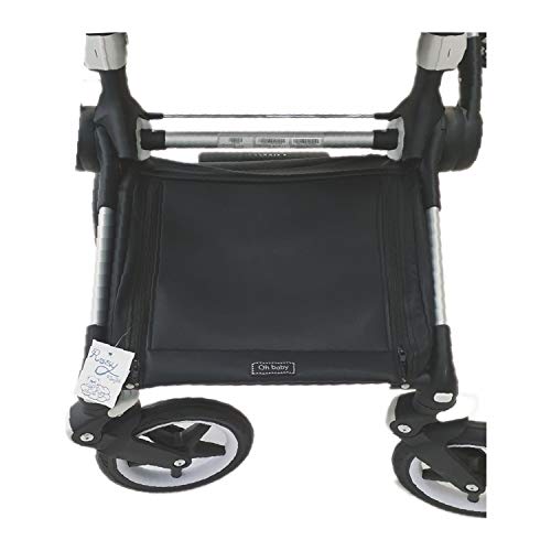 Cubre cesta impermeable para silla Rosy Fuentes - Muy útil para proteger sus cosas de la lluvia y suciedad (Exclusivo para Bugaboo Donkey)-negro