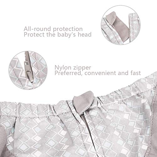 Cuby Best Organic Baby Carrier Cozy Cotton Baby Wrap X-Type Baby Sling Portabebe Ergonomica Kanguru Baby Carrier Calificación (Nuevo Plata)