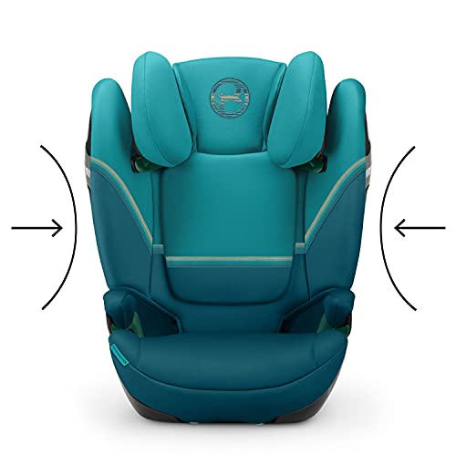 CYBEX Gold Silla de coche Solution S2 i-Fix, Para coches con y sin ISOFIX, 100 - 150 cm, De 3 a 12 años aprox. (15 - 50 kg), Azul (River Blue)