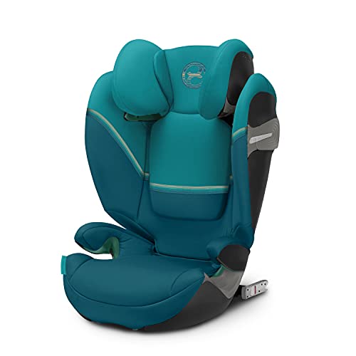 CYBEX Gold Silla de coche Solution S2 i-Fix, Para coches con y sin ISOFIX, 100 - 150 cm, De 3 a 12 años aprox. (15 - 50 kg), Azul (River Blue)