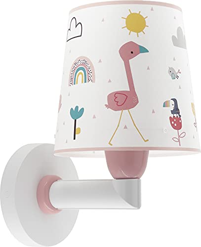 Dalber Aplique Infantil De Pared Flamingo Flamenco Animales Arcoiris Rosa