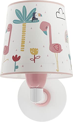 Dalber Aplique Infantil De Pared Flamingo Flamenco Animales Arcoiris Rosa